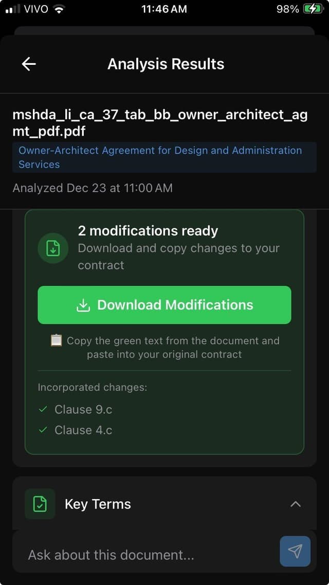 Step 5: Download Your Improved Contract